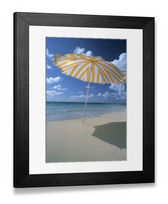 Framed Print : North America, USA, Hawaii. Beach umbrella Framed Print : North America, USA, Hawaii. Beach umbrella