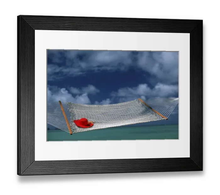 Framed Print : North America, USA, Hawaii. Hammock