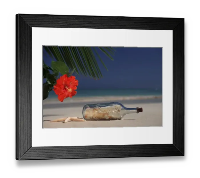 Framed Print : North America, USA, Hawaii. Message in a bottle Framed Print : North America, USA, Hawaii. Message in a bottle