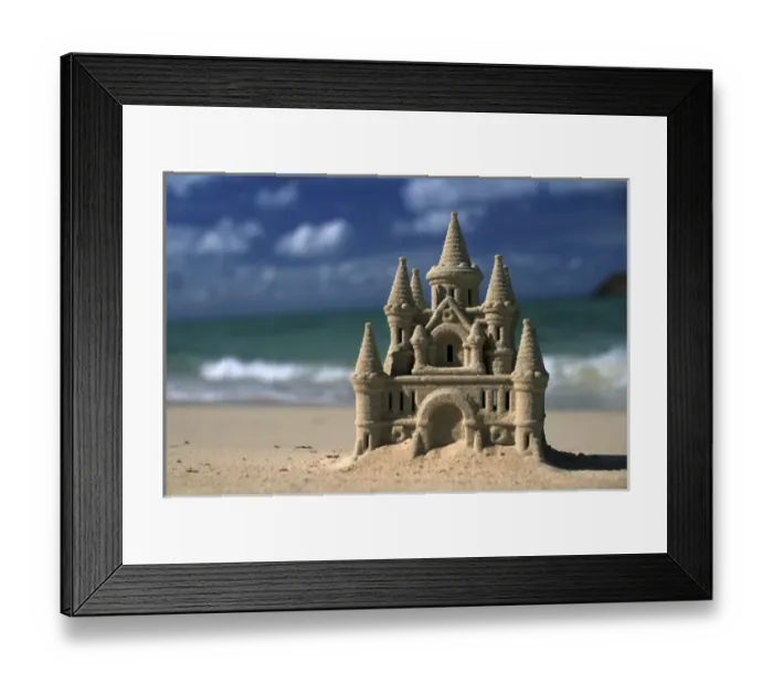 Framed Print : North America, USA, Hawaii. Sand castle Framed Print : North America, USA, Hawaii. Sand castle