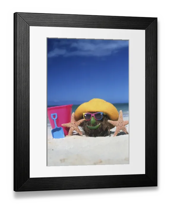 Framed Print : North America, USA, Hawaii. Still life of beach related subjects Framed Print : North America, USA, Hawaii. Still life of beach related subjects