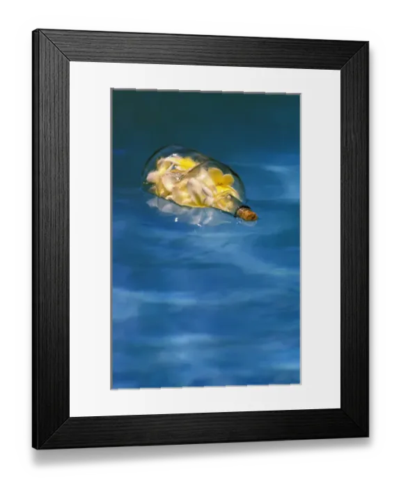 Framed Print : USA, Hawaii. Message in a bottle Framed Print : USA, Hawaii. Message in a bottle