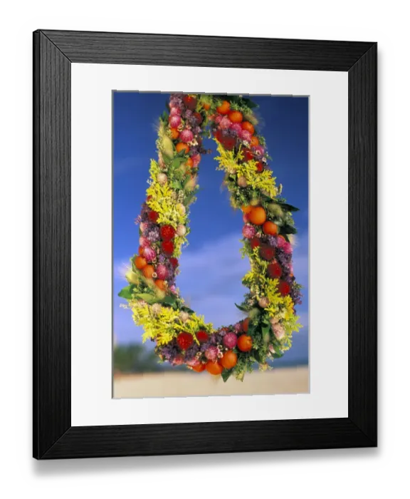 Framed Print : USA, Hawaii. Lei Framed Print : USA, Hawaii. Lei