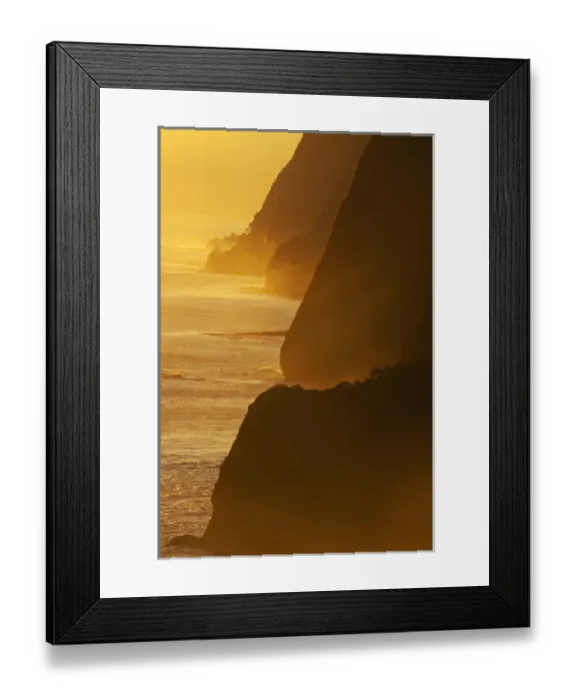 Framed Print : USA, Hawaii, Big Island, Sunrise from Sea Cliffs at Pololu lookout Framed Print : USA, Hawaii, Big Island, Sunrise from Sea Cliffs at Pololu lookout