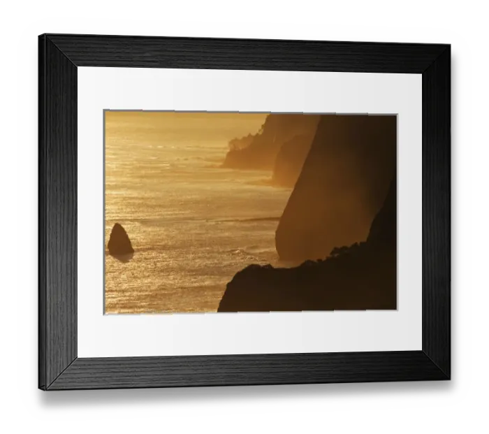 Framed Print : USA, Hawaii, Big Island, Sunrise from Sea Cliffs at Pololu lookout Framed Print : USA, Hawaii, Big Island, Sunrise from Sea Cliffs at Pololu lookout