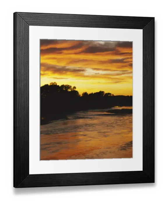 Framed Print : USA, Idaho, Snake River, Sunset near Rexburg Framed Print : USA, Idaho, Snake River, Sunset near Rexburg