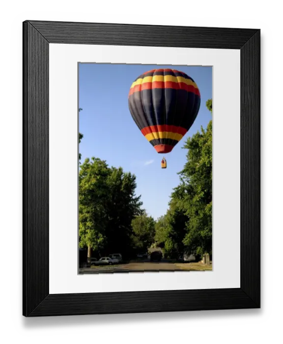 Framed Print : Hot air balloon in Boise, Idaho. hot air balloon, balloon, boise, idaho, summer