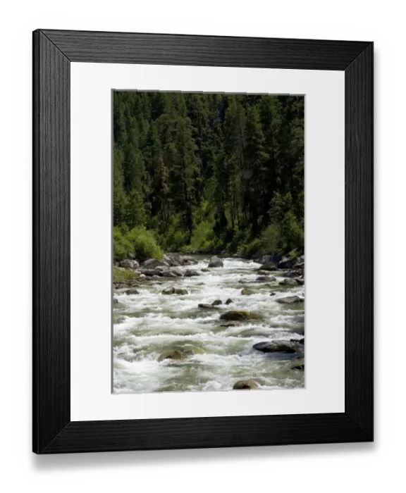 Framed Print : The East Fork of the South Fork of the Salmon River near Yellow Pine, Idaho