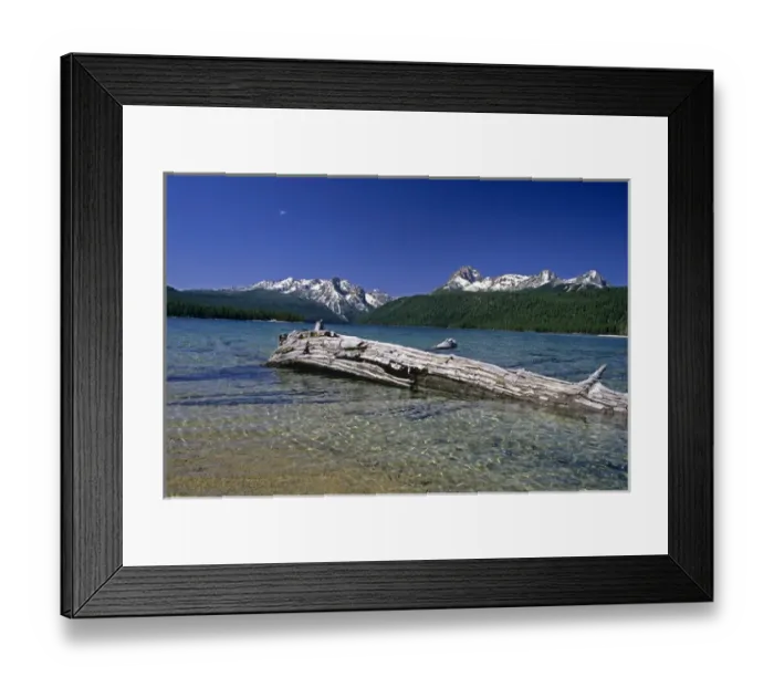 Framed Print : Redfish Lake and the Sawtooth Mountains in Stanley, Idaho Framed Print : Redfish Lake and the Sawtooth Mountains in Stanley, Idaho