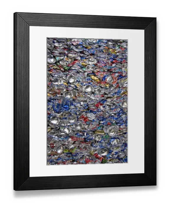 Framed Print : Crushed aluminum cans at a recycling facility in Boise, Idaho. aluminum, aluminum cans Framed Print : Crushed aluminum cans at a recycling facility in Boise, Idaho. aluminum, aluminum cans