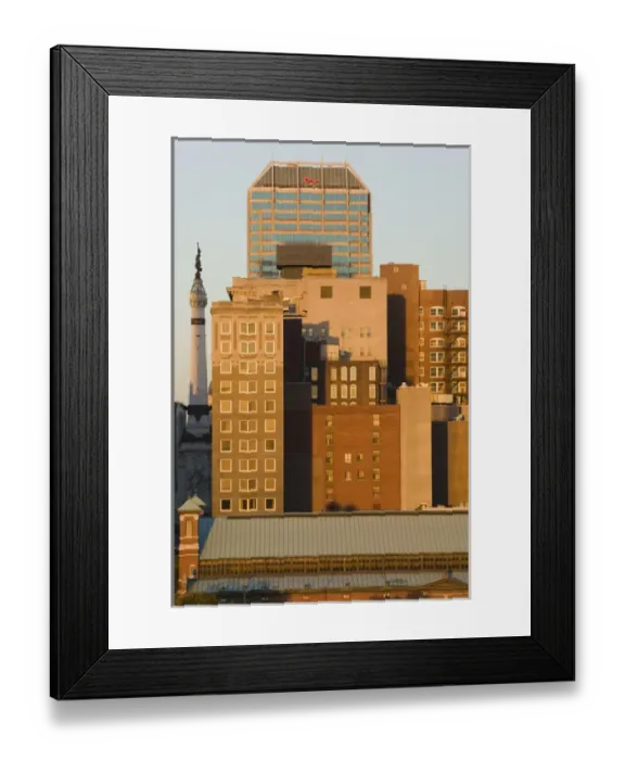 Framed Print : USA-Indiana-Indianapolis: Downtown- View towards Soldiers & Sailors Monument / Sunrise Framed Print : USA-Indiana-Indianapolis: Downtown- View towards Soldiers & Sailors Monument / Sunrise