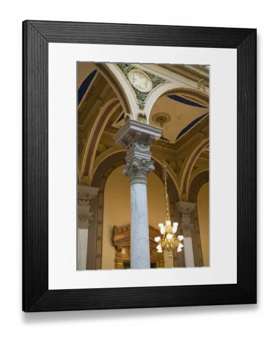 Framed Print : USA-Indiana-Indianapolis: Indiana State Capitol-Interior Detail Framed Print : USA-Indiana-Indianapolis: Indiana State Capitol-Interior Detail