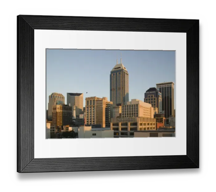 Framed Print : USA-Indiana-Indianapolis: Downtown- View with Chase Tower / Sunrise Framed Print : USA-Indiana-Indianapolis: Downtown- View with Chase Tower / Sunrise