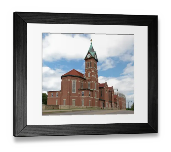 Framed Print : IA, Dubuque, Loras College, founded in 1839