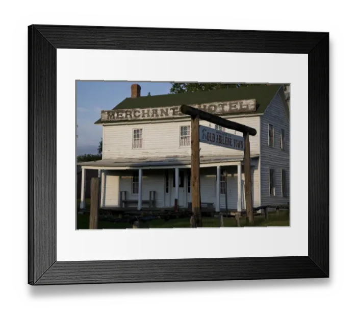 Framed Print : United States, Kansas, Abilene. The Merchants Hotel in Historic Old Abilene Town Framed Print : United States, Kansas, Abilene. The Merchants Hotel in Historic Old Abilene Town