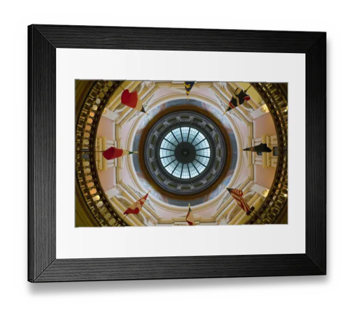 Framed Print : USA-Kansas-Topeka: Kansas State Capital- View of the Dome Interior Framed Print : USA-Kansas-Topeka: Kansas State Capital- View of the Dome Interior