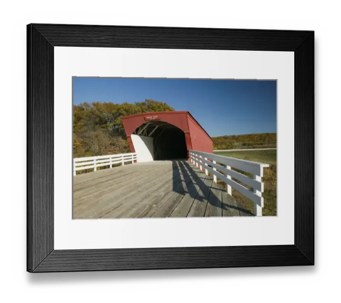Framed Print : USA-IOWA-Madison County-Winterset: Covered Bridge Capital of Iowa- Hogback Covered Bridge (b Framed Print : USA-IOWA-Madison County-Winterset: Covered Bridge Capital of Iowa- Hogback Covered Bridge (b