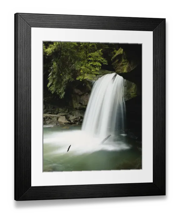 Framed Print : Kentucky, Daniel Boone National Forest, Dogslaughter falls in spring Framed Print : Kentucky, Daniel Boone National Forest, Dogslaughter falls in spring