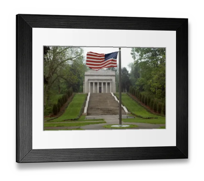 Framed Print : Hodgenville, Kentucky, USA. Abraham Lincoln Birthplace Memorial Building