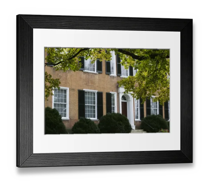Framed Print : USA-Kentucky-Bardstown: My Old Kentucky Home State Park- House where Stephen Framed Print : USA-Kentucky-Bardstown: My Old Kentucky Home State Park- House where Stephen