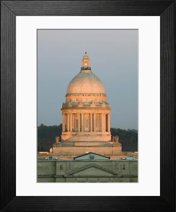 Framed Print : USA-Kentucky-Frankfort: Kentucky State Capitol / Dusk Framed Print : USA-Kentucky-Frankfort: Kentucky State Capitol / Dusk