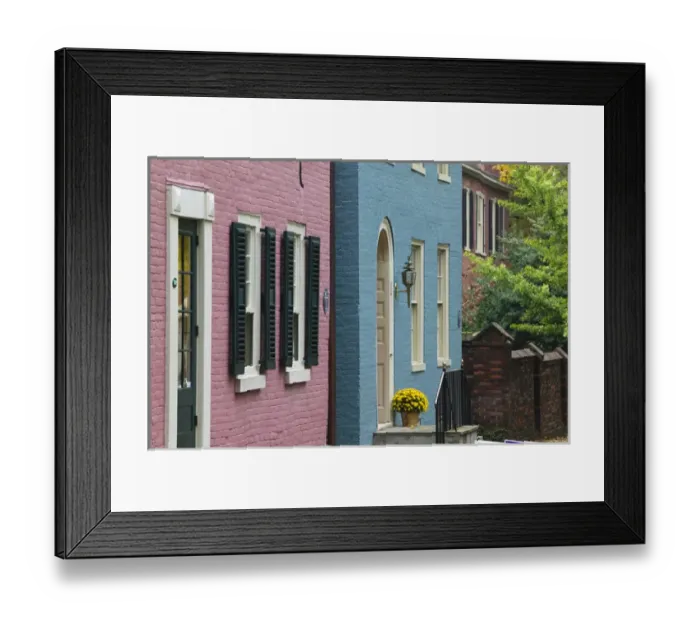 Framed Print : USA-Kentucky-Lexington: Market Street Historic Houses Framed Print : USA-Kentucky-Lexington: Market Street Historic Houses