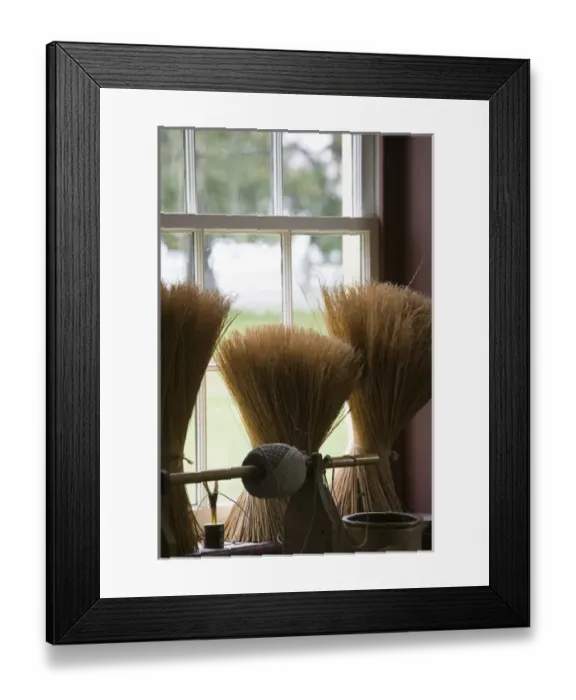 Framed Print : USA-Kentucky-Harrodsburg: Shaker Village of Pleasant Hill- Broom Workshop
