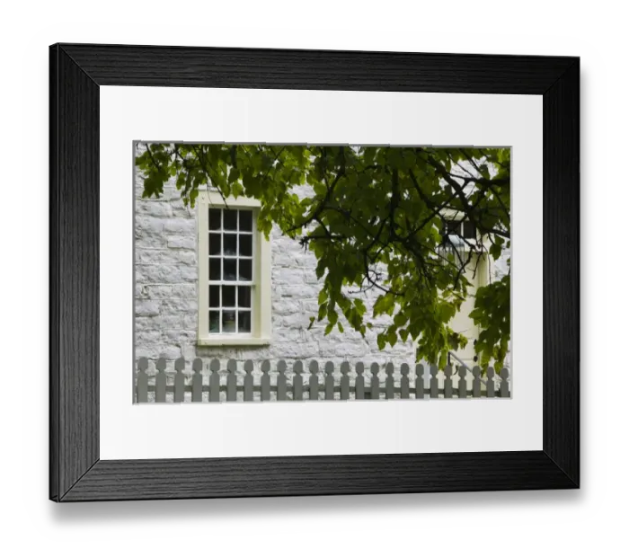 Framed Print : USA-Kentucky-Harrodsburg: Shaker Village of Pleasant Hill- Detail of White Framed Print : USA-Kentucky-Harrodsburg: Shaker Village of Pleasant Hill- Detail of White