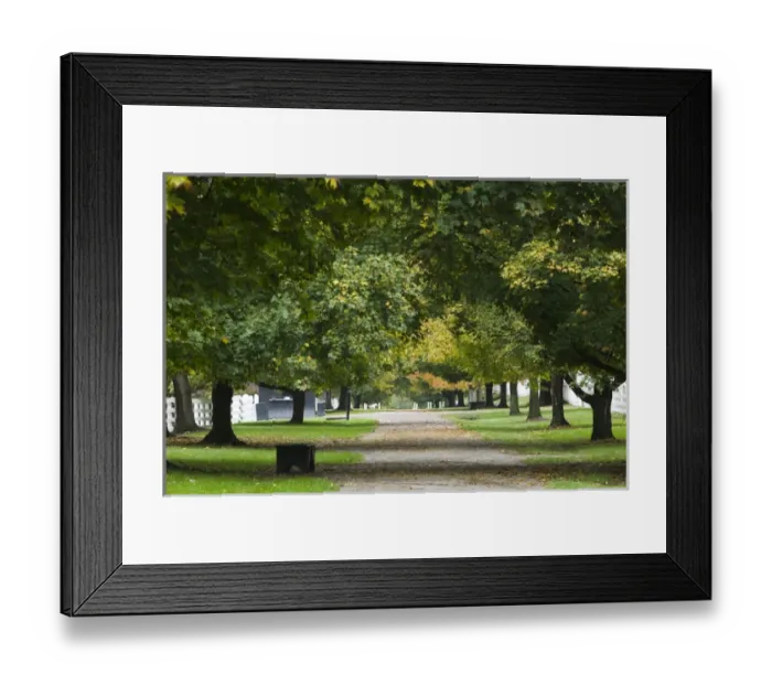Framed Print : USA-Kentucky-Harrodsburg: Shaker Village of Pleasant Hill- Main Street