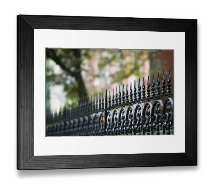 Framed Print : USA-Kentucky-Covington: Iron Fence in the Licking Neighborhood Framed Print : USA-Kentucky-Covington: Iron Fence in the Licking Neighborhood