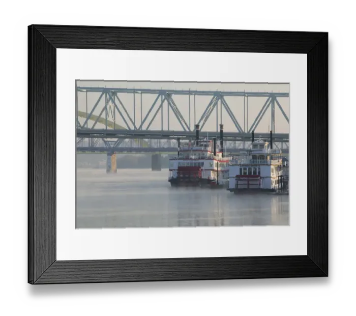 Framed Print : USA-Kentucky-Newport: Tall Stacks Riverboats / Riverboat Row on the Ohio River Framed Print : USA-Kentucky-Newport: Tall Stacks Riverboats / Riverboat Row on the Ohio River