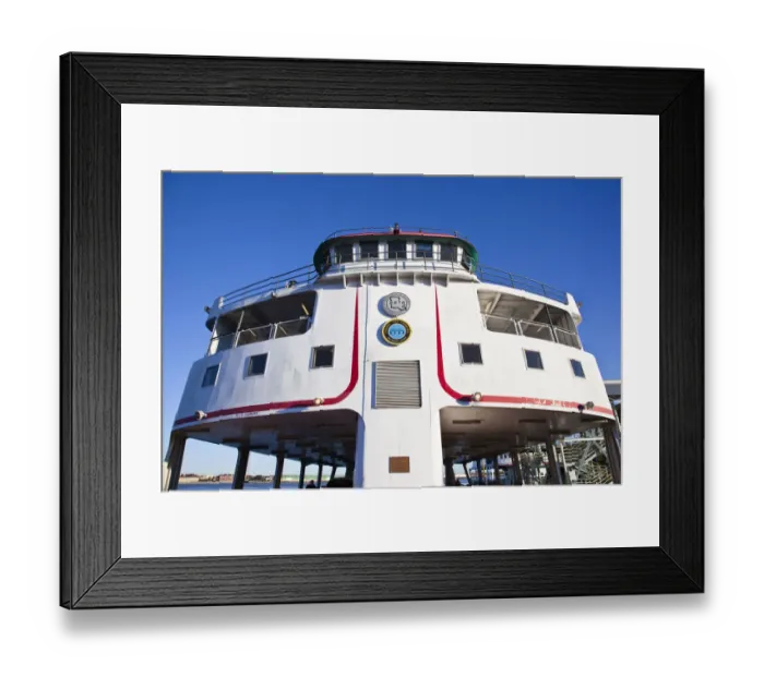 Framed Print : USA, Louisiana, New Orleans. Algiers Ferry on the Mississippi River, morning Framed Print : USA, Louisiana, New Orleans. Algiers Ferry on the Mississippi River, morning