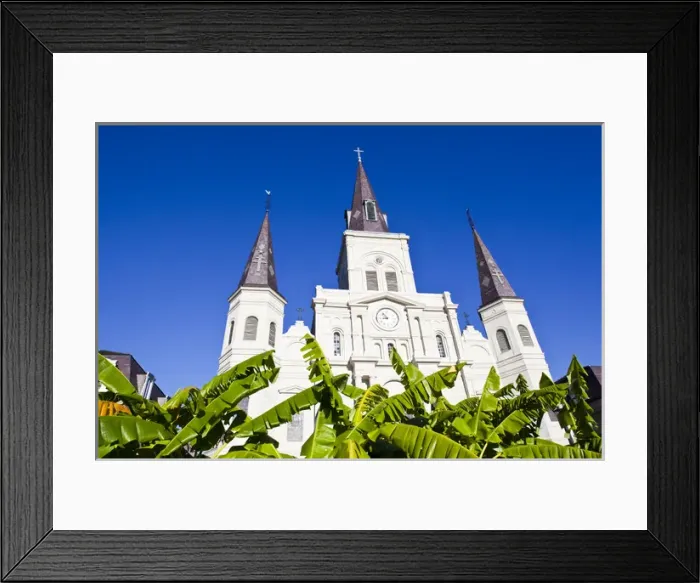 Framed Print : USA, Louisiana, New Orleans, French Quarter. Jackson Square, St. Louis Cathedral Framed Print : USA, Louisiana, New Orleans, French Quarter. Jackson Square, St. Louis Cathedral