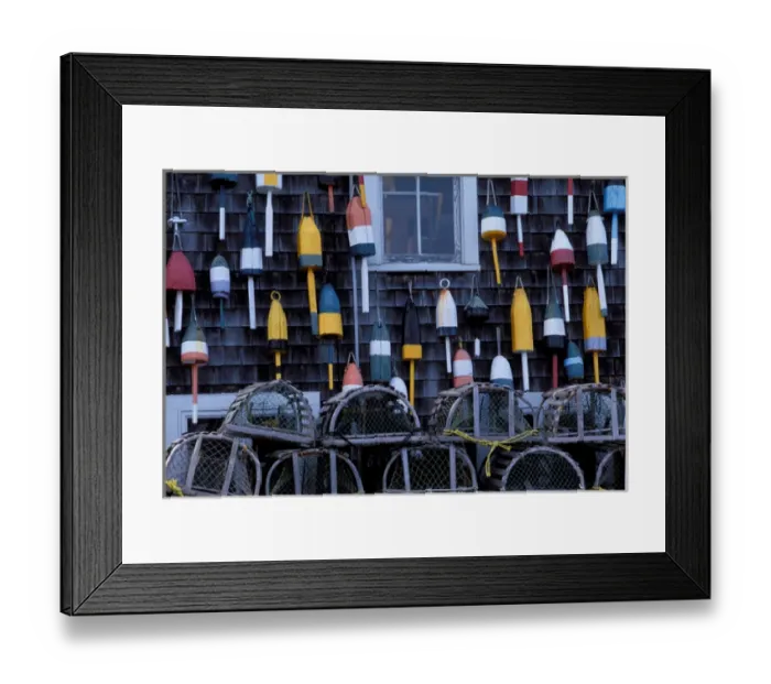 Framed Print : North America; USA; Maine; Bass Harbor Lobster Buoys Framed Print : North America; USA; Maine; Bass Harbor Lobster Buoys
