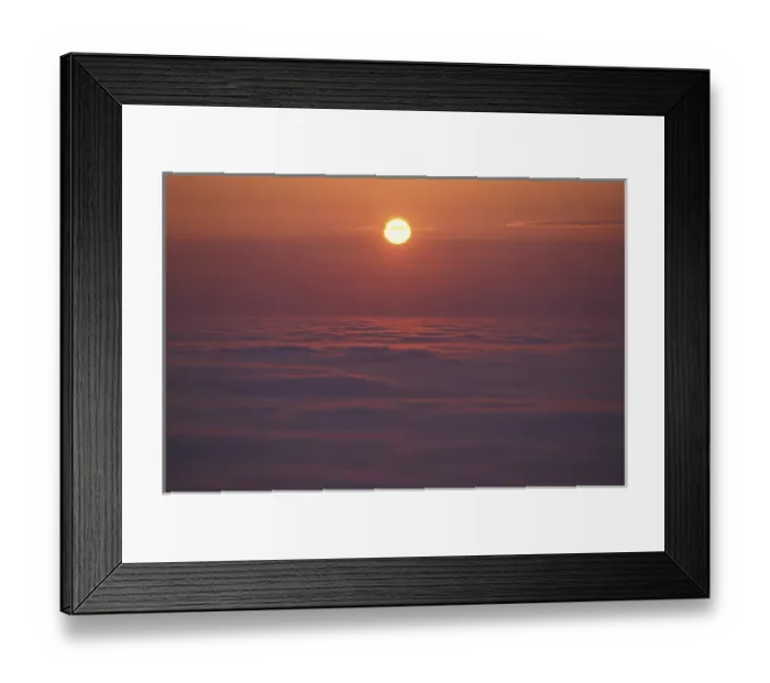 Framed Print : Cadillac Mountain, Acadia N. P. ME. The sun rises over a fog enshrouded Frenchman Bay Framed Print : Cadillac Mountain, Acadia N. P. ME. The sun rises over a fog enshrouded Frenchman Bay