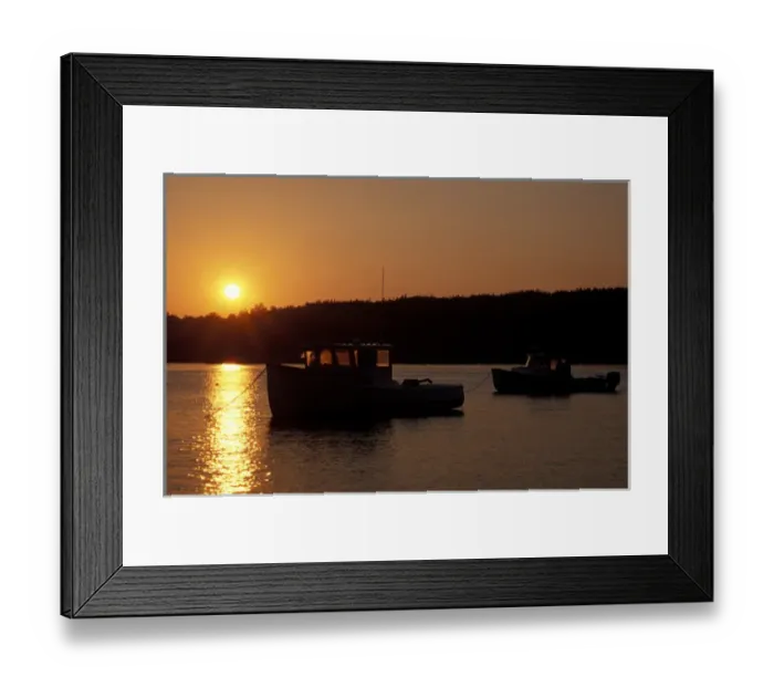 Framed Print : Pretty Marsh, ME. The sun sets over the harbor on Mt. Desert Island. Clouds. Boats Framed Print : Pretty Marsh, ME. The sun sets over the harbor on Mt. Desert Island. Clouds. Boats