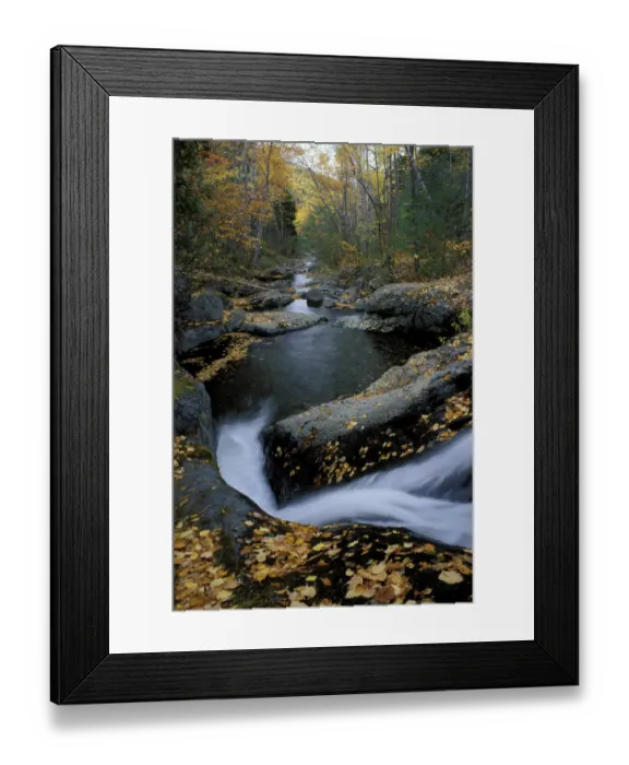 Framed Print : Howe Brook, Baxter State Park, ME. A stream in fall