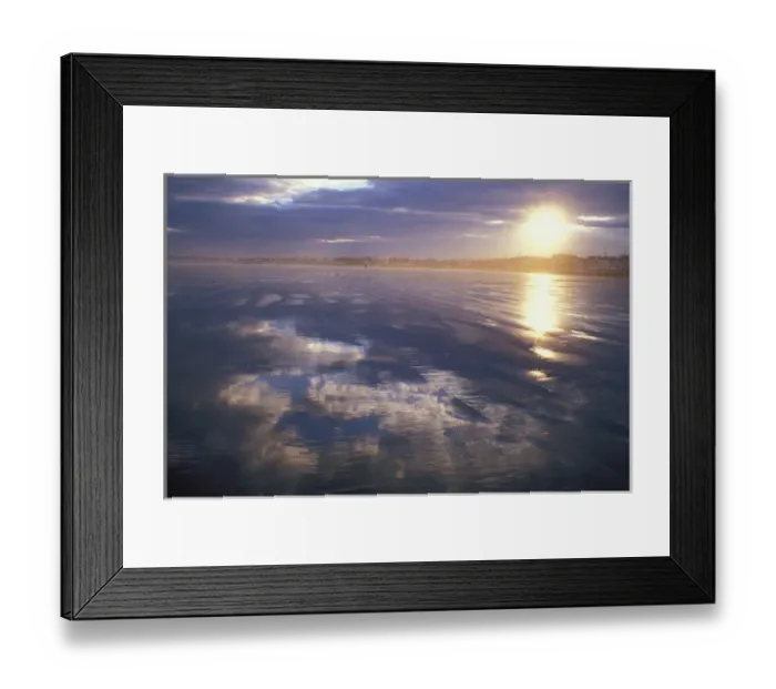 Framed Print : Beach and Sky reflections. Long Sands Beach, York, ME Framed Print : Beach and Sky reflections. Long Sands Beach, York, ME