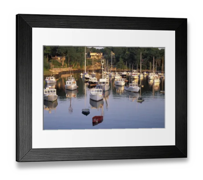 Framed Print : Perkins Cove, Ogunquit, ME. Coast. Boats Framed Print : Perkins Cove, Ogunquit, ME. Coast. Boats