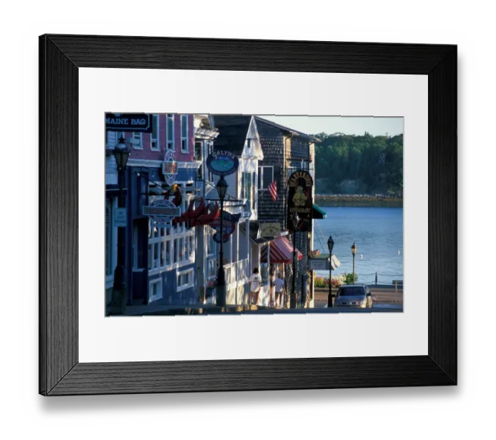 Framed Print : Main Street, Bar Harbor. Bar Harbor, ME Framed Print : Main Street, Bar Harbor. Bar Harbor, ME