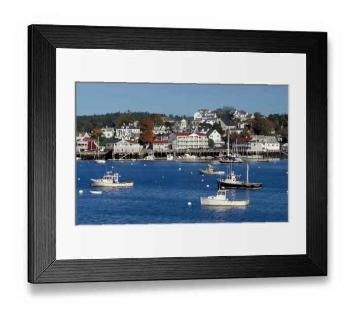 Framed Print : Boothbay Harbor, ME Boothbay Harbor, Maine in fall Framed Print : Boothbay Harbor, ME Boothbay Harbor, Maine in fall