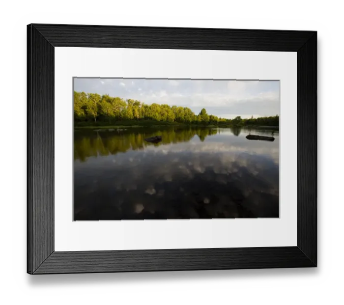 Framed Print : Morning clouds above the Moose River Maine USA Framed Print : Morning clouds above the Moose River Maine USA
