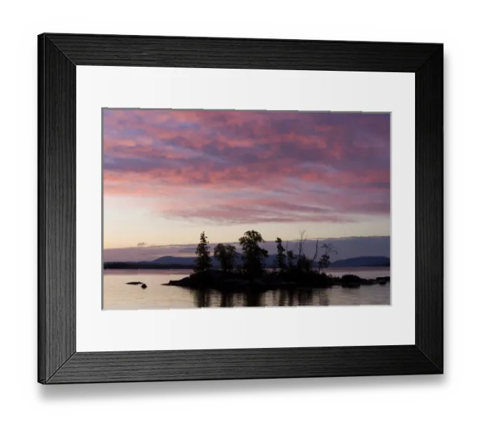 Framed Print : Dawn on Moosehead Lake in Rockwood Maine USA