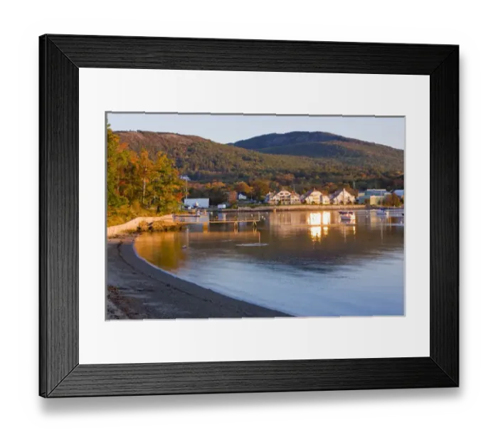 Framed Print : Early morning in Camden Harbor. Camden, Maine Framed Print : Early morning in Camden Harbor. Camden, Maine