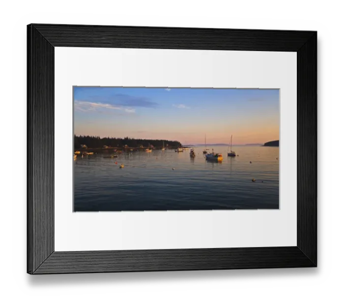 Framed Print : Port Clyde in the evening light