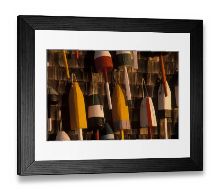 Framed Print : North America, U. S. A. Maine, Bernard, Lobster buoys Framed Print : North America, U. S. A. Maine, Bernard, Lobster buoys