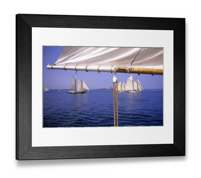 Framed Print : Schooners, Maine, USA