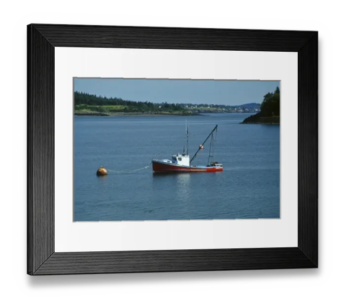 Framed Print : North America, USA, Maine, Lubec. Fishing boat anchored at Lubec, Maine Framed Print : North America, USA, Maine, Lubec. Fishing boat anchored at Lubec, Maine