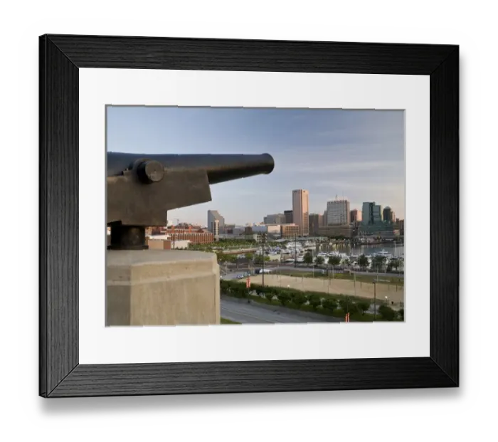 Framed Print : USA, MD, Baltimore. The view from Federal Hill