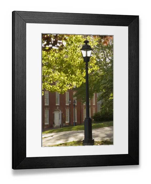 Framed Print : Historic brick building near State Capitol Building, with lamp post, Annapolis, Maryland Framed Print : Historic brick building near State Capitol Building, with lamp post, Annapolis, Maryland